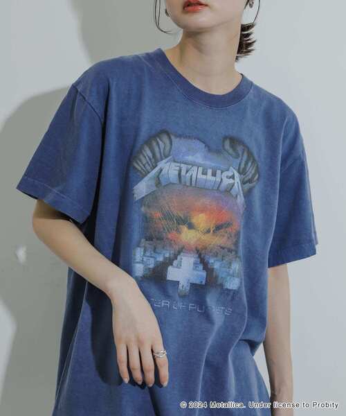 SENSE OF PLACE by URBAN RESEARCH（センスオブプレイスバイアーバンリサーチ）の「『別注』GOOD ROCK SPEED×SOP　METALLICA バンドTシャツ（Tシャツ/カットソー・レディース・ブラック/ネイビー・ONE）」の10枚目の写真