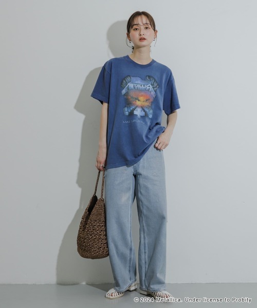 SENSE OF PLACE by URBAN RESEARCH（センスオブプレイスバイアーバンリサーチ）の「『別注』GOOD ROCK SPEED×SOP　METALLICA バンドTシャツ（Tシャツ/カットソー・レディース・ブラック/ネイビー・ONE）」の15枚目の写真