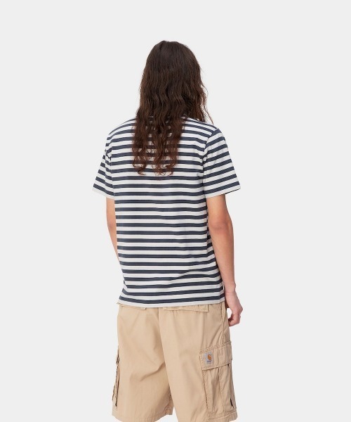 Carhartt WIP(カーハートダブリューアイピー)の「Carhartt WIP S/S SCOTTY ATHLETIC(カーハートワークインプログレス S/S スコッティ アスレチック)(Tシャツ/カットソー・メンズ・ネイビー系/ブラック系/グリーン系・SMALL/MEDIUM/LARGE/X-LARGE)」の5枚目の写真