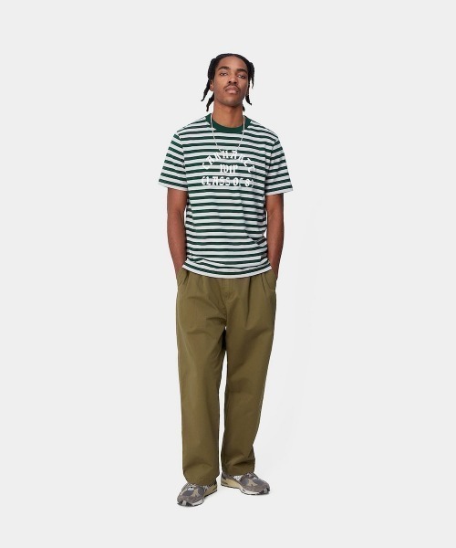 Carhartt WIP(カーハートダブリューアイピー)の「Carhartt WIP S/S SCOTTY ATHLETIC(カーハートワークインプログレス S/S スコッティ アスレチック)(Tシャツ/カットソー・メンズ・ネイビー系/ブラック系/グリーン系・SMALL/MEDIUM/LARGE/X-LARGE)」の8枚目の写真