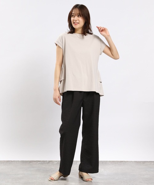 GLOBAL WORK Smile Seed Store（グローバルワーク スマイルシードストア）の「ジャガードリラックスストレートパンツ/114612（その他パンツ・レディース・グレー系その他/グレー系その他2・LARGE/MEDIUM）」の3枚目の写真