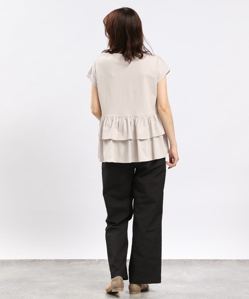 GLOBAL WORK Smile Seed Store（グローバルワーク スマイルシードストア）の「ジャガードリラックスストレートパンツ/114612（その他パンツ・レディース・グレー系その他/グレー系その他2・LARGE/MEDIUM）」の5枚目の写真