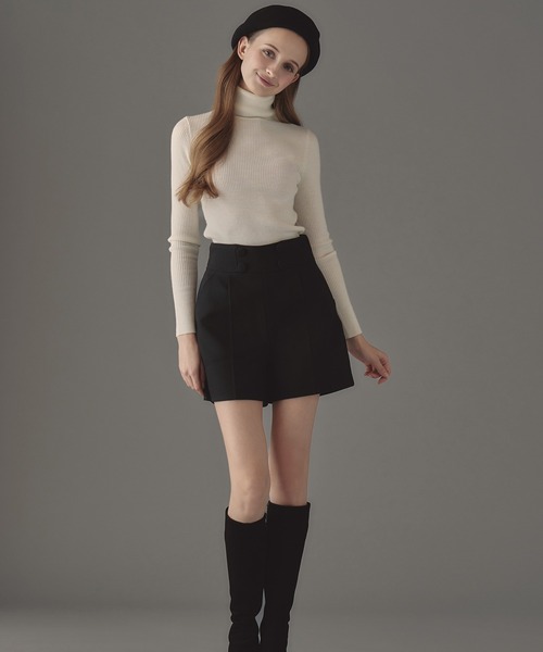 emiriawiz（エミリアウィズ）の「Lady tuck short pants（その他パンツ・レディース・ホワイト/ブラック・MEDIUM/SMALL）」の12枚目の写真