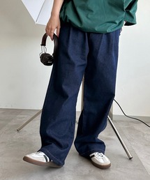 apres jour mignon | タックワイドデニムパンツ【ZOZOTOWN限定アイテム】(デニムパンツ)