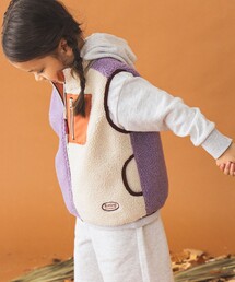 リバーシブル ボア ベスト（100～140cm）