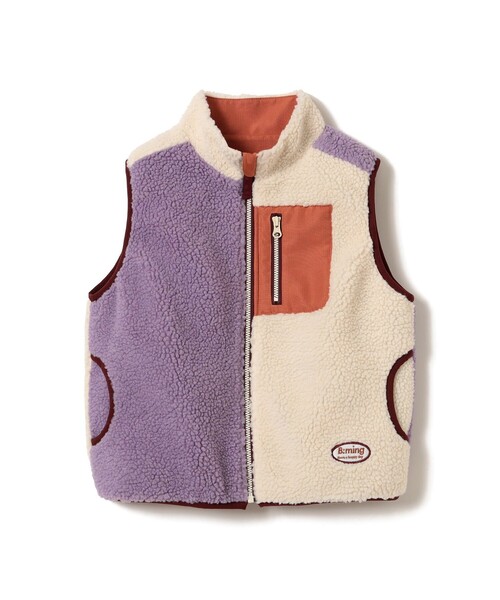 B:MING by BEAMS（ビーミングバイビームス）の「リバーシブル ボア ベスト（100～140cm）（ベスト・キッズ・パープル/グリーン・100/110/120/130/140）」の12枚目の写真