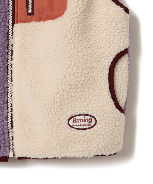 B:MING by BEAMS（ビーミングバイビームス）の「リバーシブル ボア ベスト（100～140cm）（ベスト・キッズ・パープル/グリーン・100/110/120/130/140）」の13枚目の写真