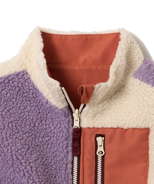 B:MING by BEAMS（ビーミングバイビームス）の「リバーシブル ボア ベスト（100～140cm）（ベスト・キッズ・パープル/グリーン・100/110/120/130/140）」の14枚目の写真