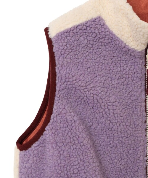 B:MING by BEAMS（ビーミングバイビームス）の「リバーシブル ボア ベスト（100～140cm）（ベスト・キッズ・パープル/グリーン・100/110/120/130/140）」の15枚目の写真