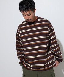 BEAMS | BEAMS / ボーダー ルーズ ロングスリーブ Tシャツ(Tシャツ/カットソー)