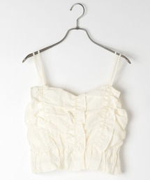 Heather | シャーリングフリルキャミ 130782(キャミソール)