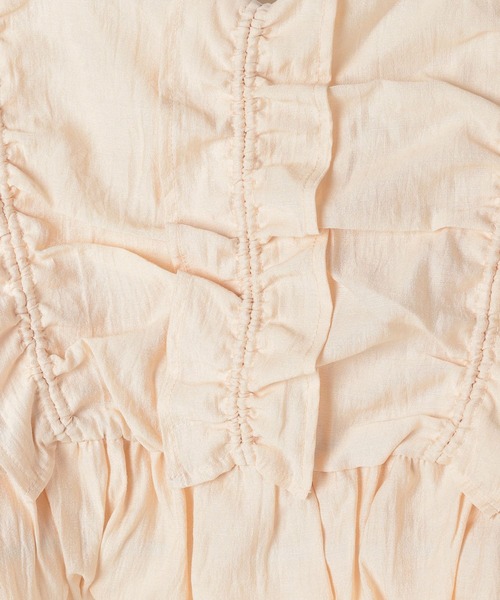 Heather（ヘザー）の「シャーリングフリルキャミ　130782（キャミソール・レディース・オフホワイト/ブラック/ピンク・FREE）」の9枚目の写真