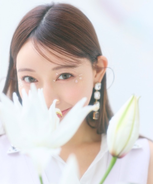 【セール】【丈が選べる】ビジュー衿付ニットワンピース（ワンピース）｜ROYAL PARTY（ロイヤルパーティー）