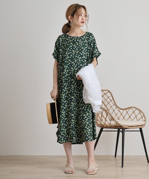 FUNALIVE（ファンアライブ）の「je crois soi レーヨンプリントワンピース（チュニック・レディース・G/A/F/D/C/H/E/Y/B・FREE）」の17枚目の写真