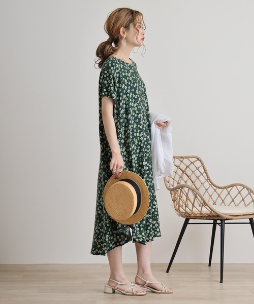 FUNALIVE（ファンアライブ）の「je crois soi レーヨンプリントワンピース（チュニック・レディース・G/A/F/D/C/H/E/Y/B・FREE）」の18枚目の写真