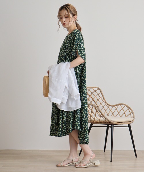 FUNALIVE（ファンアライブ）の「je crois soi レーヨンプリントワンピース（チュニック・レディース・G/A/F/D/C/H/E/Y/B・FREE）」の19枚目の写真