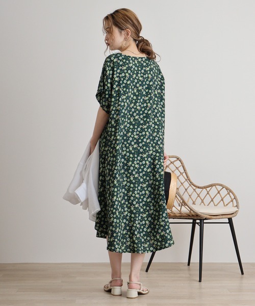 FUNALIVE（ファンアライブ）の「je crois soi レーヨンプリントワンピース（チュニック・レディース・G/A/F/D/C/H/E/Y/B・FREE）」の20枚目の写真