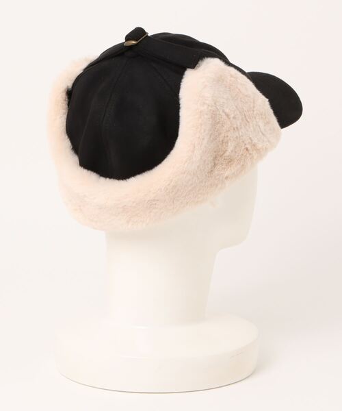 polka polka(ポルカポルカ)の「polka polka / ポルカポルカ フライトファーキャップ SDI(キャップ・レディース・ブラウン/ブラック/アイボリー・FREE)」の4枚目の写真