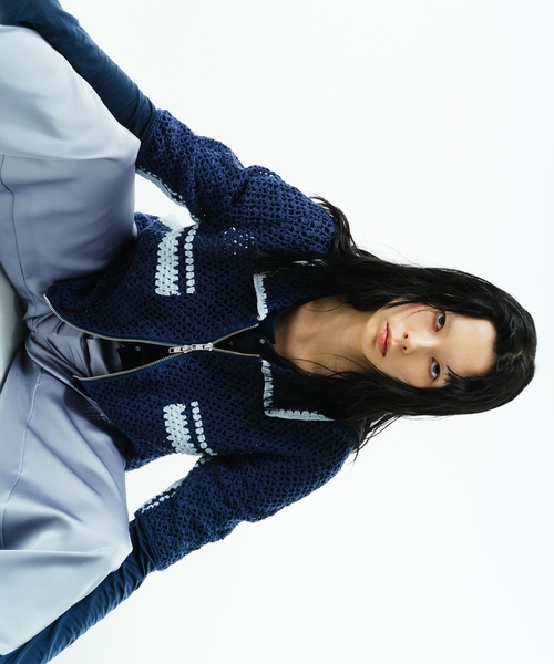Charles Chaton(シャルルシャトン)の「hand crochet zip-up Charles Chaton(シャルルシャトン)の「hand crochet zip-up