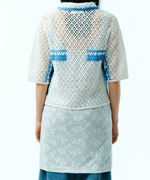 Charles Chaton(シャルルシャトン)の「hand crochet zip-up Charles Chaton(シャルルシャトン)の「hand crochet zip-up