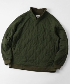 キルティングワッフルショールカラー