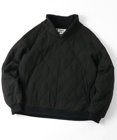 キルティングワッフルショールカラー