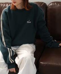 【CONVERSE/コンバース】裏起毛 スリーブライン シューズロゴクルースウェット