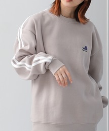 【CONVERSE/コンバース】裏起毛 スリーブライン シューズロゴクルースウェット