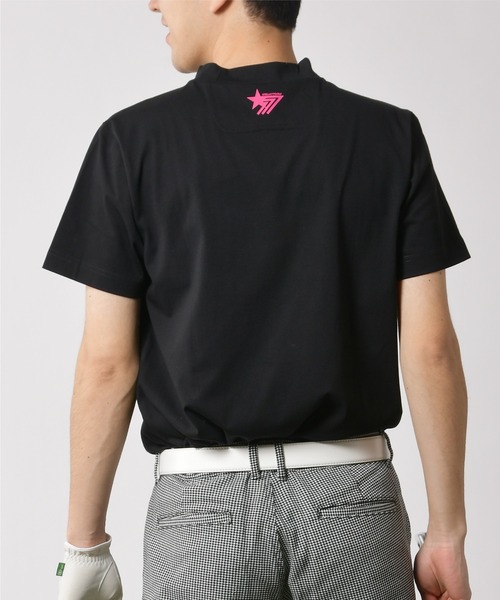stella77golf（ステラセブンティーンセブンゴルフ）の「接触冷感モックネックTシャツ（Tシャツ/カットソー・メンズ・ブルー/ブラック/ホワイト・MEDIUM/LARGE/X-LARGE/XX-LARGE）」の8枚目の写真