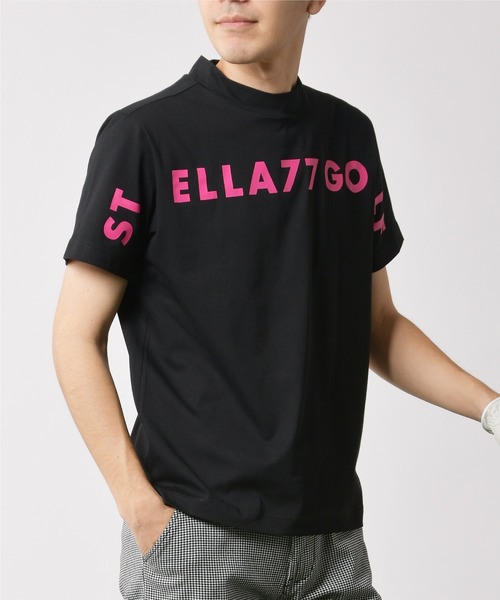 stella77golf（ステラセブンティーンセブンゴルフ）の「接触冷感モックネックTシャツ（Tシャツ/カットソー・メンズ・ブルー/ブラック/ホワイト・MEDIUM/LARGE/X-LARGE/XX-LARGE）」の9枚目の写真