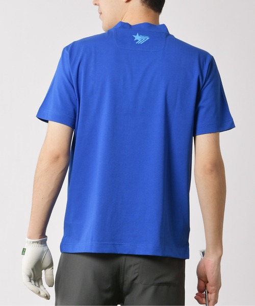 stella77golf（ステラセブンティーンセブンゴルフ）の「接触冷感モックネックTシャツ（Tシャツ/カットソー・メンズ・ブルー/ブラック/ホワイト・MEDIUM/LARGE/X-LARGE/XX-LARGE）」の10枚目の写真