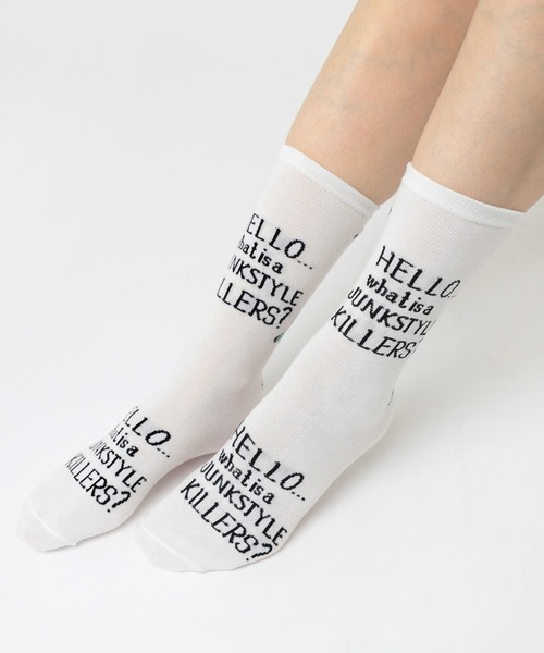 RNA（アールエヌエー）の「E5032 キラーズソックス（ソックス/靴下・レディース・パープル/ホワイト/ブラック/オレンジ・FREE）」の6枚目の写真