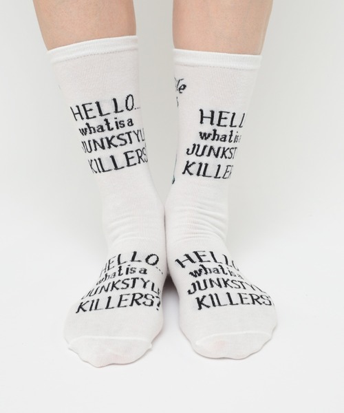 RNA（アールエヌエー）の「E5032 キラーズソックス（ソックス/靴下・レディース・パープル/ホワイト/ブラック/オレンジ・FREE）」の7枚目の写真