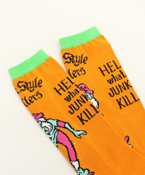 RNA（アールエヌエー）の「E5032 キラーズソックス（ソックス/靴下・レディース・パープル/ホワイト/ブラック/オレンジ・FREE）」の22枚目の写真