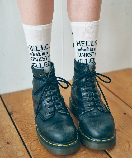 RNA（アールエヌエー）の「E5032 キラーズソックス（ソックス/靴下・レディース・パープル/ホワイト/ブラック/オレンジ・FREE）」の10枚目の写真