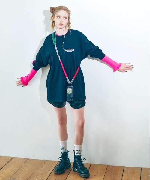 RNA（アールエヌエー）の「E5032 キラーズソックス（ソックス/靴下・レディース・パープル/ホワイト/ブラック/オレンジ・FREE）」の11枚目の写真