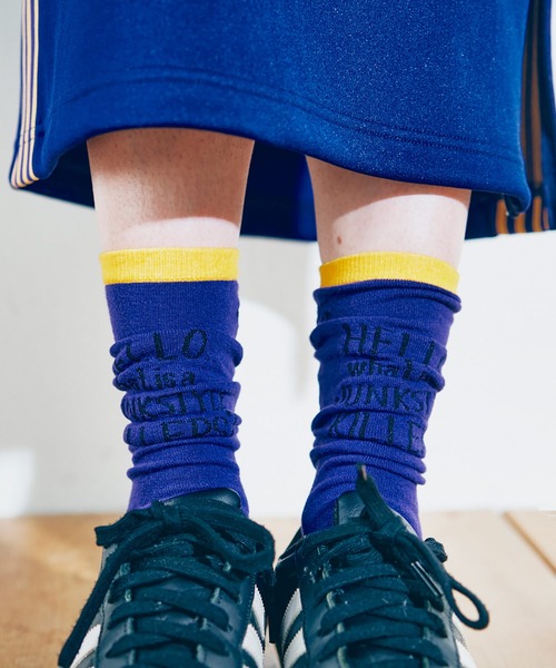 RNA（アールエヌエー）の「E5032 キラーズソックス（ソックス/靴下・レディース・パープル/ホワイト/ブラック/オレンジ・FREE）」の17枚目の写真