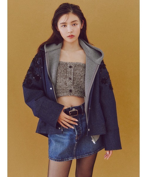 SNIDEL（スナイデル）の「【SNIDEL/Levi's】デニムミニスカート