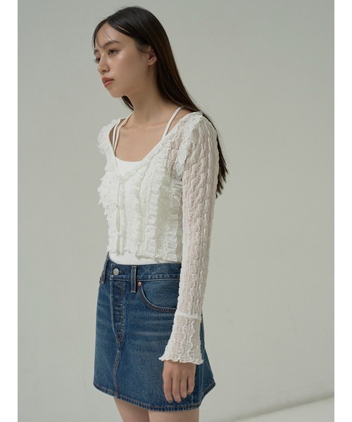 SNIDEL(スナイデル)の「【SNIDEL/Levi's】デニムミニスカート(スカート・レディース・ブルー/ブラック・24cm/25cm)」の12枚目の写真