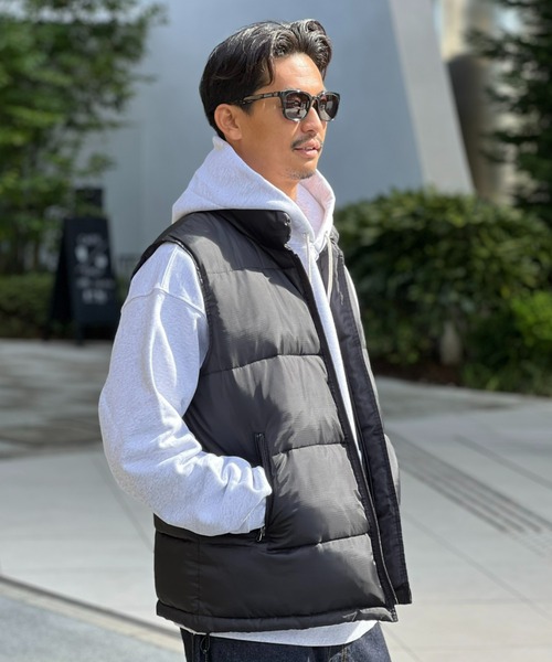 MAGIC NUMBER(マジック ナンバー)の「【MAGIC NUMBER】700 FIL RETRO DOWN VEST(ダウンベスト・メンズ・ベージュ/ブラック・L/XL/M)」の8枚目の写真