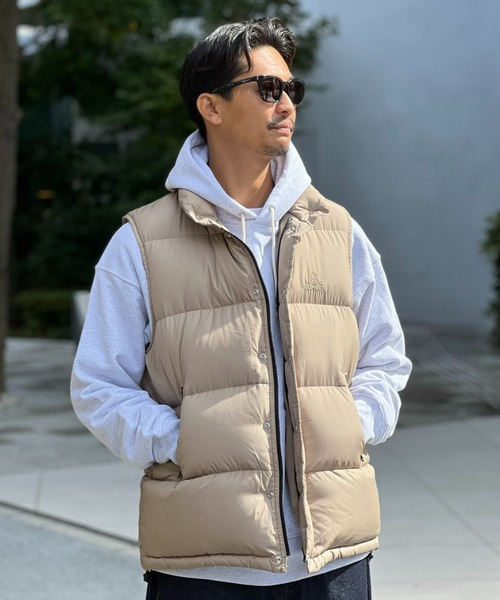MAGIC NUMBER(マジック ナンバー)の「【MAGIC NUMBER】700 FIL RETRO DOWN VEST(ダウンベスト・メンズ・ベージュ/ブラック・L/XL/M)」の7枚目の写真
