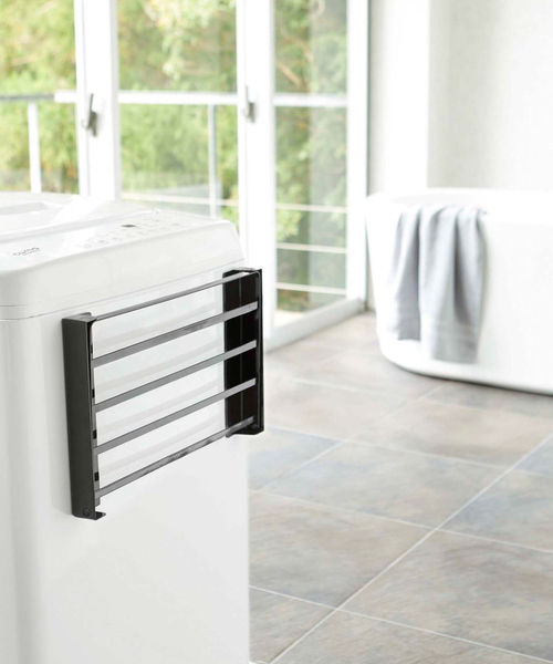 tower（タワー）の「【tower】 洗濯機横マグネット折畳み棚（ランドリーグッズ・レディース・ホワイト/ブラック・フリー）」の12枚目の写真