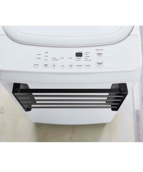 tower（タワー）の「【tower】 洗濯機横マグネット折畳み棚（ランドリーグッズ・レディース・ホワイト/ブラック・フリー）」の9枚目の写真