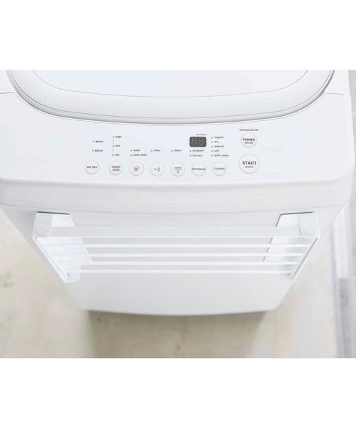 tower（タワー）の「【tower】 洗濯機横マグネット折畳み棚（ランドリーグッズ・レディース・ホワイト/ブラック・フリー）」の3枚目の写真