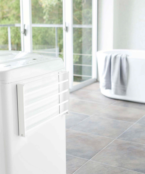 tower（タワー）の「【tower】 洗濯機横マグネット折畳み棚（ランドリーグッズ・レディース・ホワイト/ブラック・フリー）」の19枚目の写真