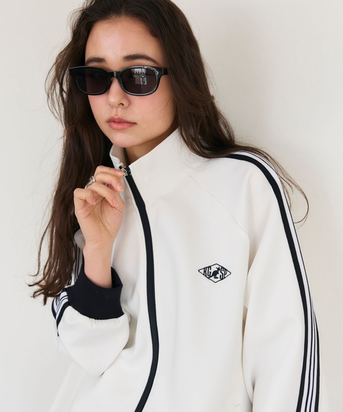 KANGOL SPORT】サイドライントラックジャケット《UV対策・ストレッチ