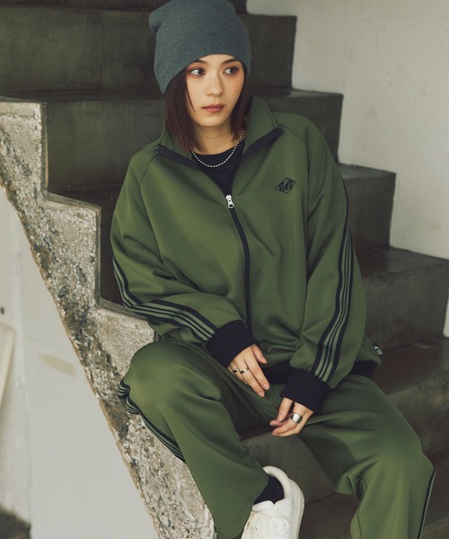 KANGOL SPORT】サイドライントラックジャケット《UV対策・ストレッチ