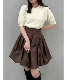 dazzlin | 2wayシャギーハーフスリーブトップス(ニット/セーター)