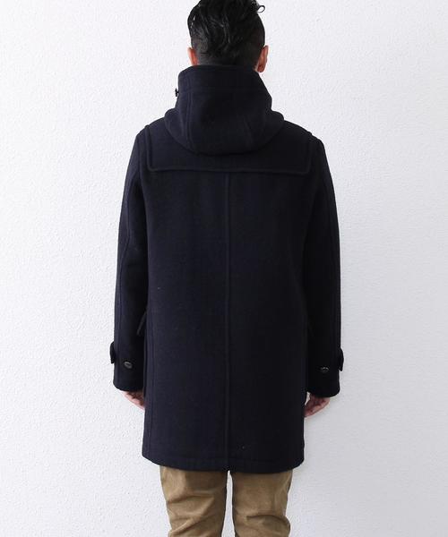 coen（コーエン）の「ダブルフェイスメルトンダッフルコート（ダッフルコート・メンズ・ベージュ/ネイビー・MEDIUM/SMALL/X-LARGE/LARGE）」の10枚目の写真