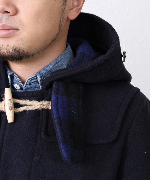 coen（コーエン）の「ダブルフェイスメルトンダッフルコート（ダッフルコート・メンズ・ベージュ/ネイビー・MEDIUM/SMALL/X-LARGE/LARGE）」の14枚目の写真